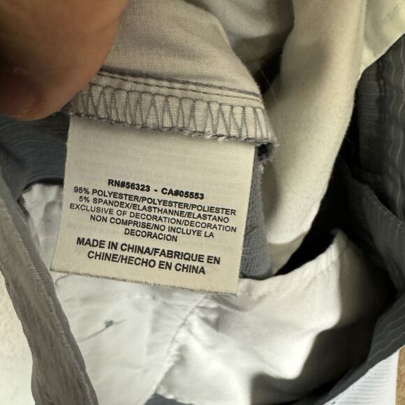 Nike Pants Men's 38x32 Grey Striped Golf Flat Front Performance Dri Fit - Picture 8 of 8